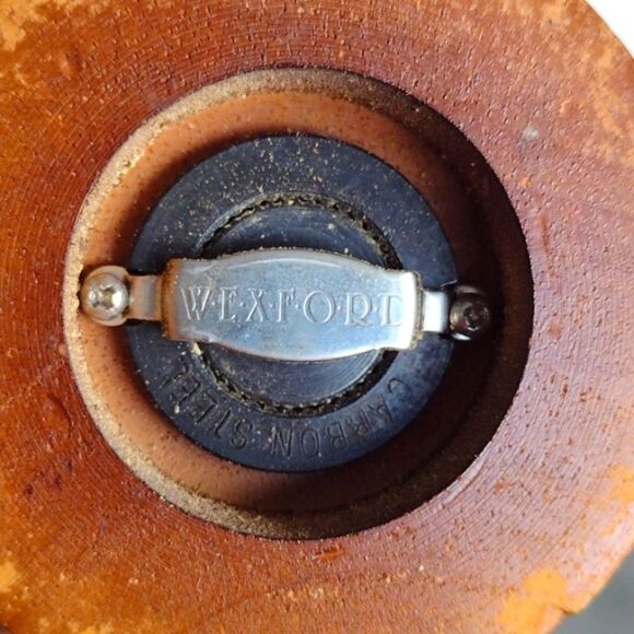 WEXFORD Chocolate Brown Coloured Wood Peppermill 12" Tall - Picture 3 of 7